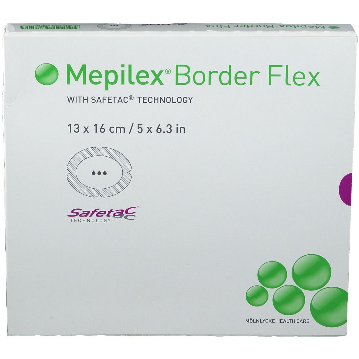 Mepilex® Border Flex 13 x 16 cm