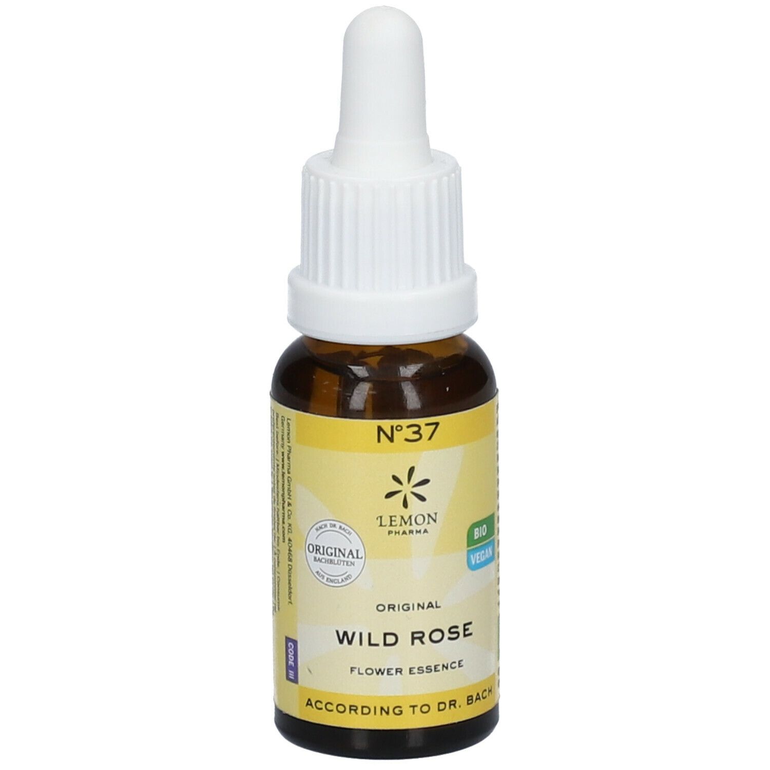 Lemon Pharma Original Bio Bachblüten Wild Rose No. 37