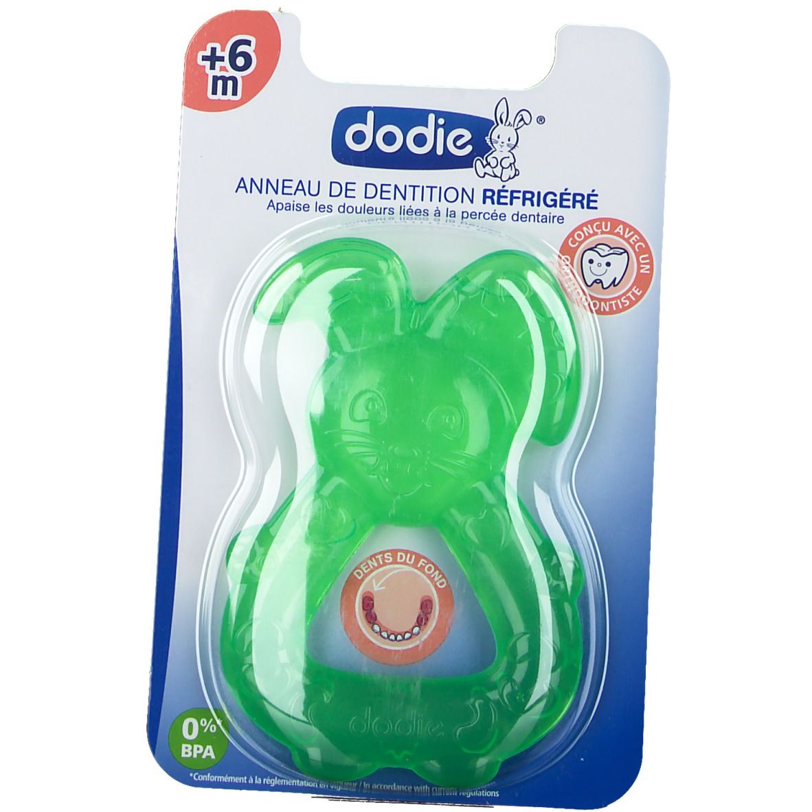 dodie® Beißring Cool 2 in 1, rosa/orange +6 Monate