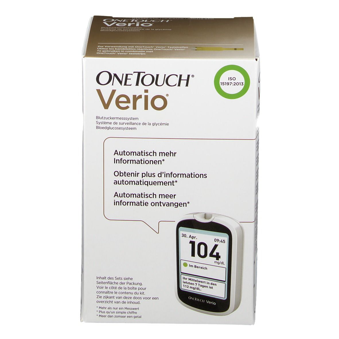 One Touch Verio Blutzuckermessgerät mg/dl