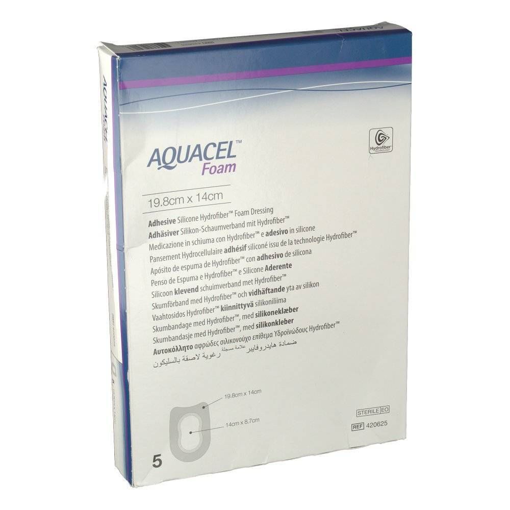 AQUACEL™ Foam Adhäsiver Silikon-Schaumverband mit Hydrofiber™ 198 x 14 cm