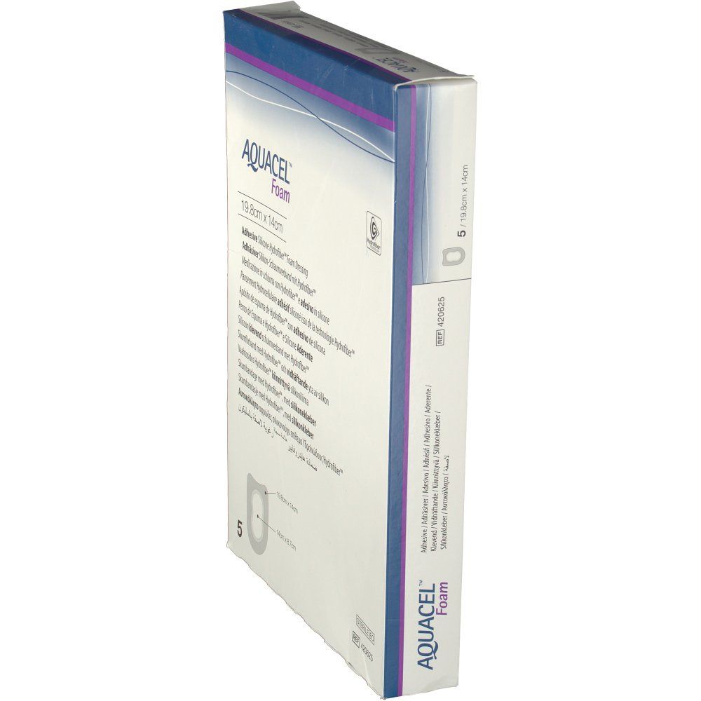 AQUACEL™ Foam Adhäsiver Silikon-Schaumverband mit Hydrofiber™ 198 x 14 cm
