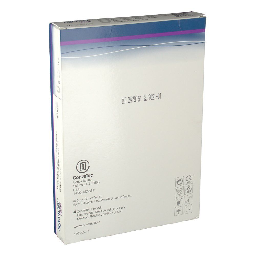 AQUACEL™ Foam Adhäsiver Silikon-Schaumverband mit Hydrofiber™ 198 x 14 cm