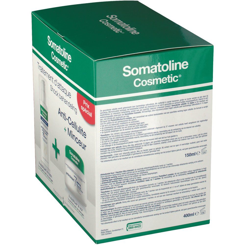 Somatoline Cosmetic® Anti-Cellulite ausgeprägte Cellulite 15 Tage + Figurpflege 7 Nächte Ultra Intensiv Frisches Gel