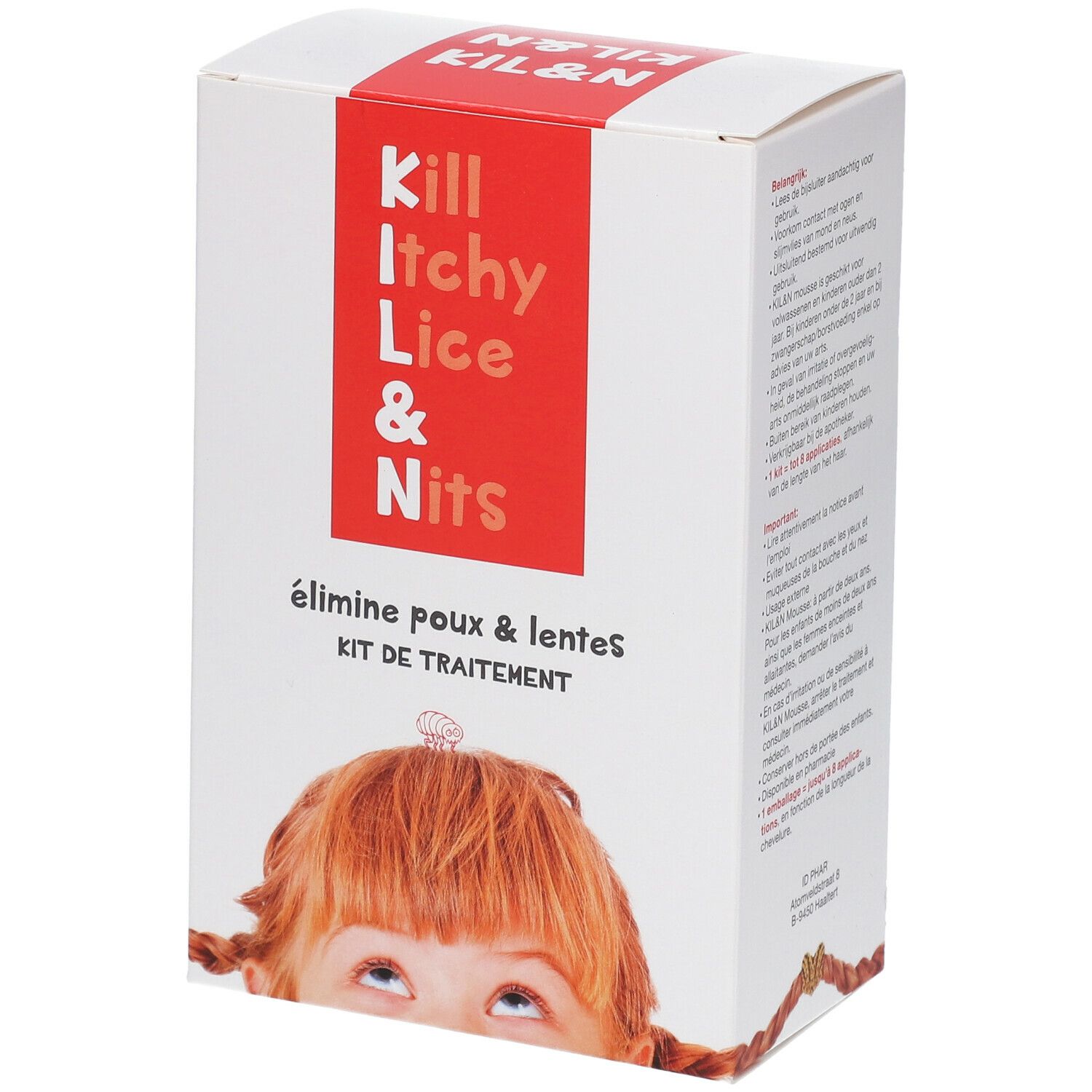 KIL&N Mousse Kit Anti-Läuse-Netze