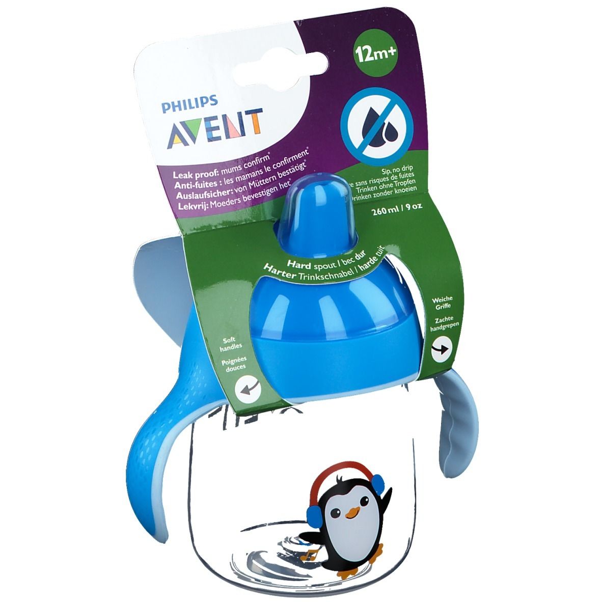 Philips® AVENT Becher mit Trinkschnabel blau +12m