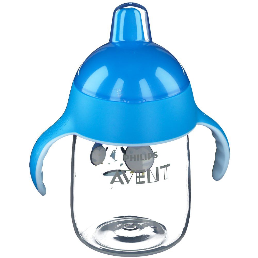 Avent Tasse à bec Anti-fuite Pingouin Bleu +18 mois 340 ml