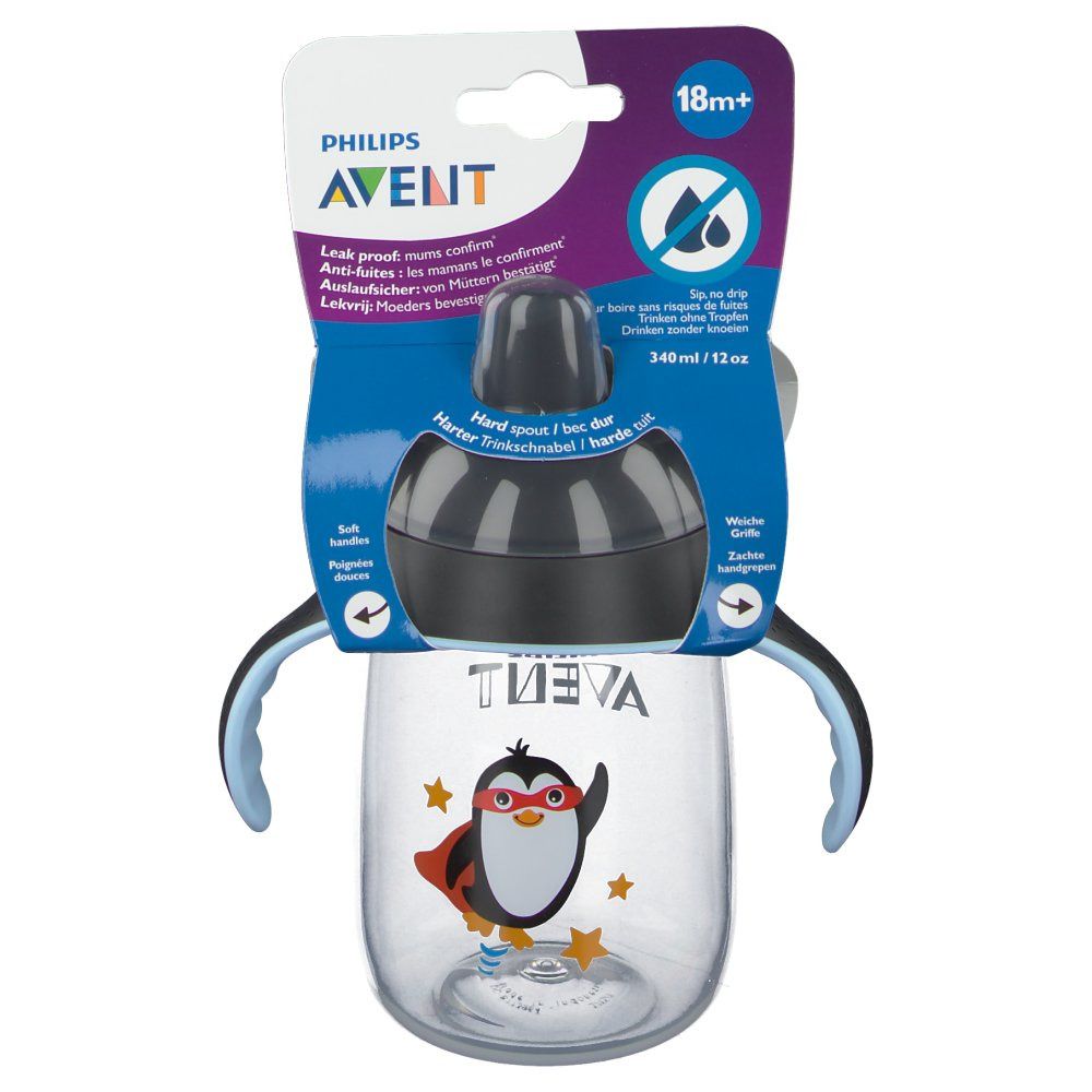 Philips® AVENT Becher mit Trinkschnabel schwarz +18m