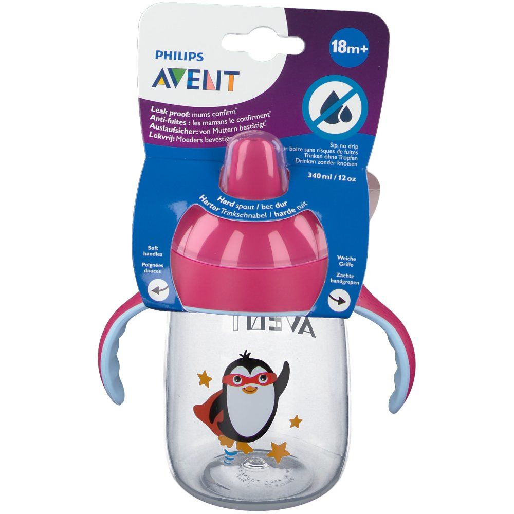 Philips® AVENT Becher mit Trinkschnabel rosa +18m