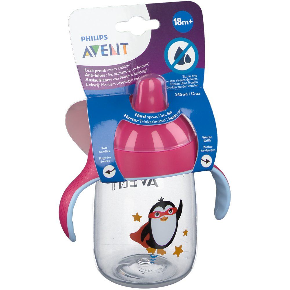 Philips® AVENT Becher mit Trinkschnabel rosa +18m