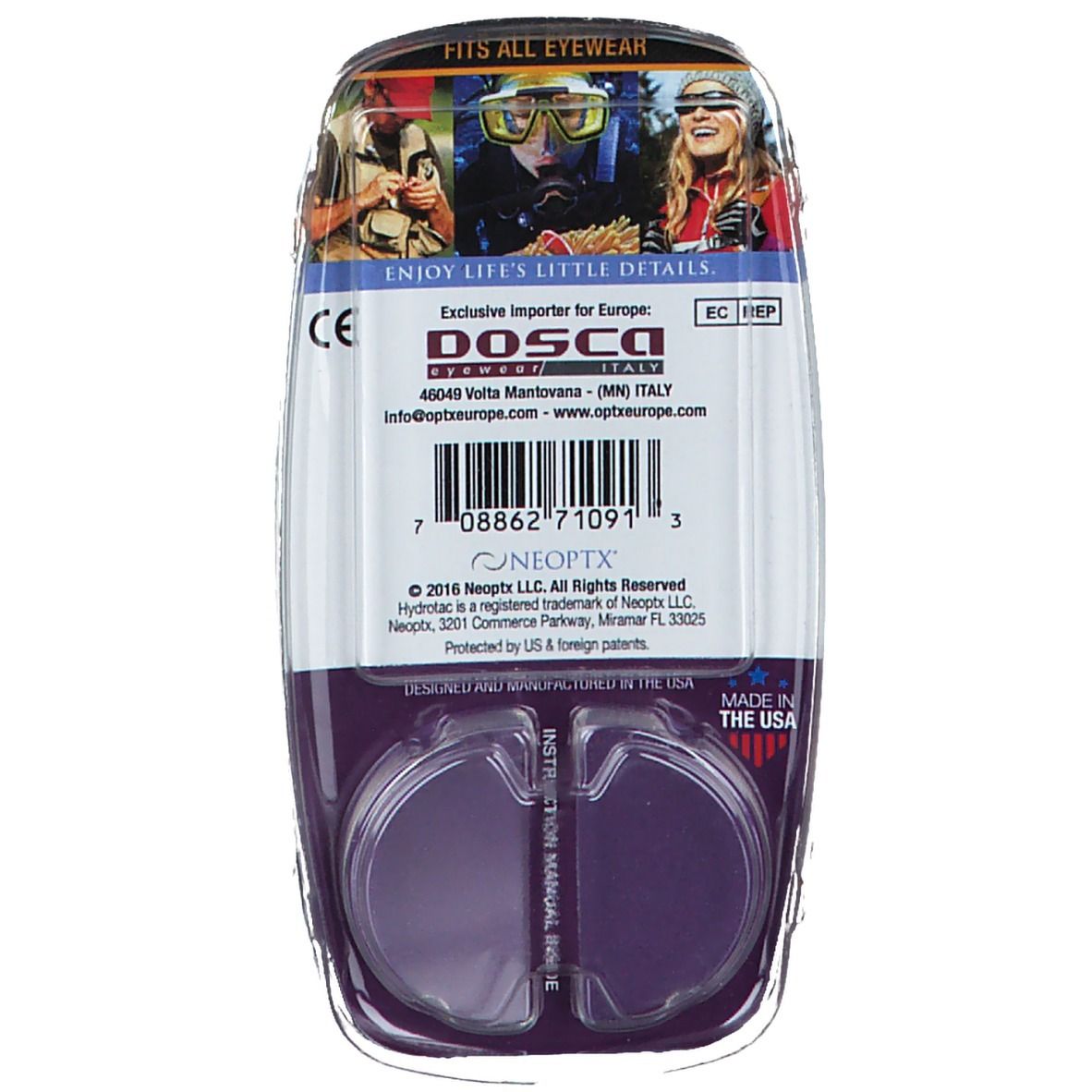 Hydrotac Stick-On Bifocal Lens +3.00
