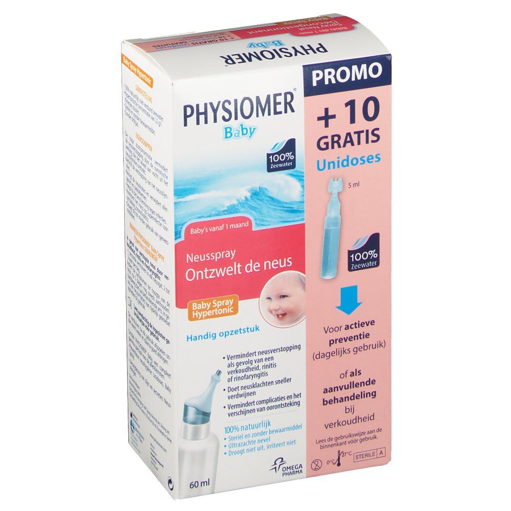 Physiomer Hypertonisch Babyspray +10 Unidoses