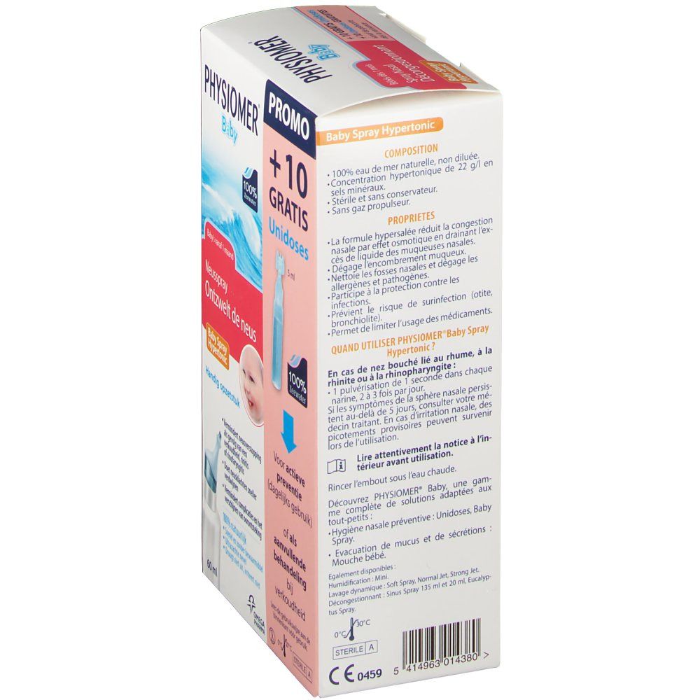 Physiomer Hypertonisch Babyspray +10 Unidoses