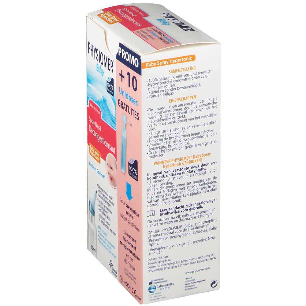 Physiomer Hypertonisch Babyspray +10 Unidoses