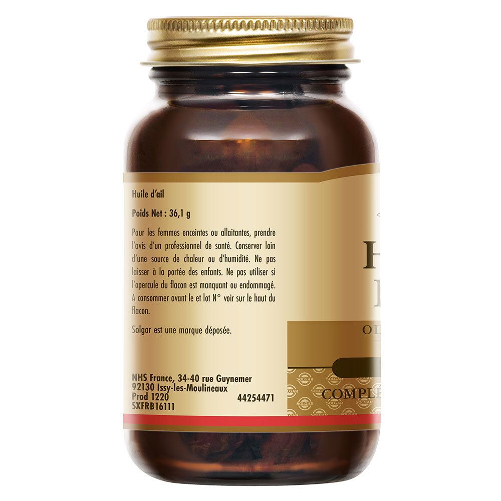 Rückseite der Flasche. Informationen zu Inhaltsstoffen, Warnhinweisen und Herstelleradresse.