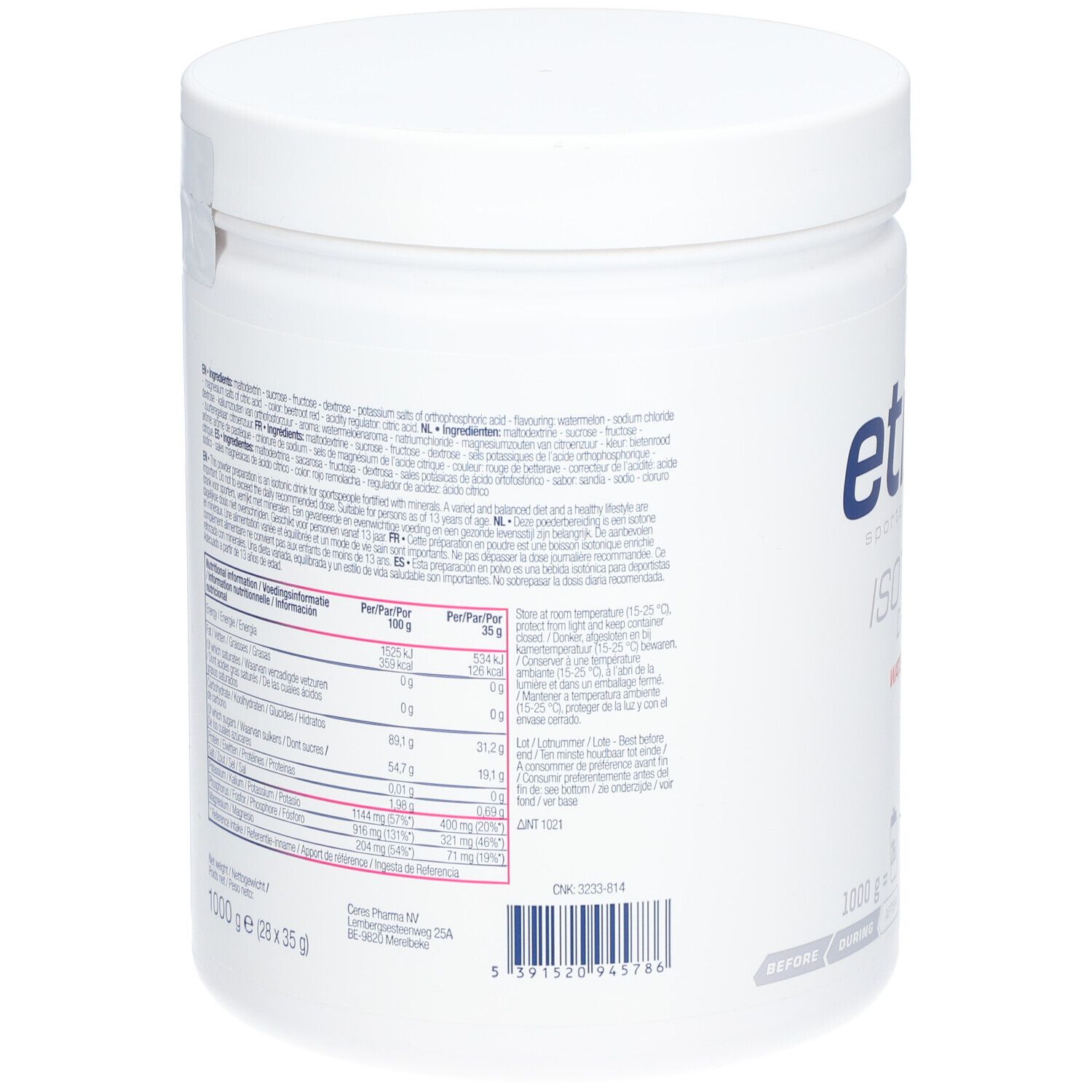 etixx ISOTONIC Wassermelonen Geschmack