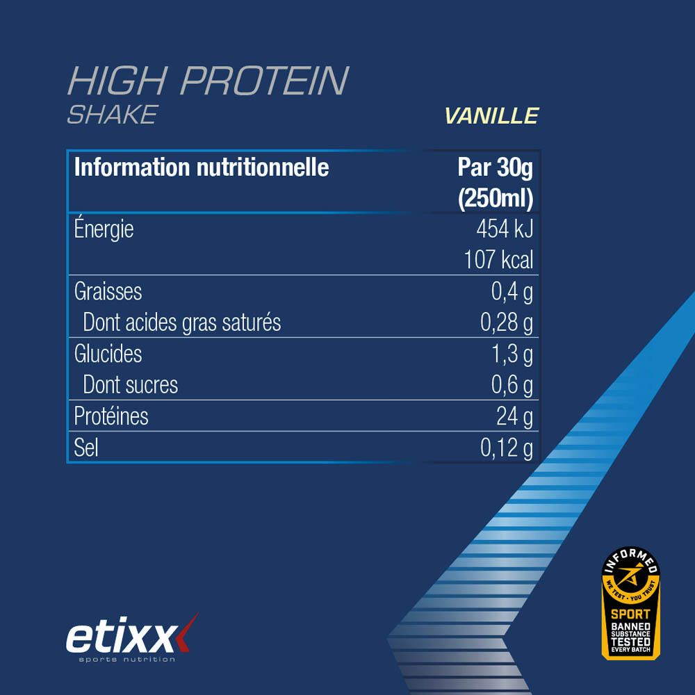 etixx High Protein Shake saveur vanille