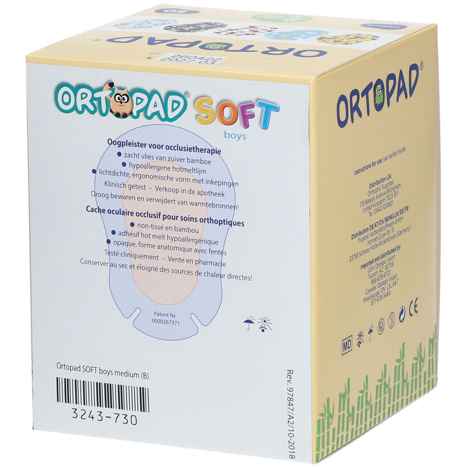 Ortopad® SOFT Boys Medium 76 x 54 mm