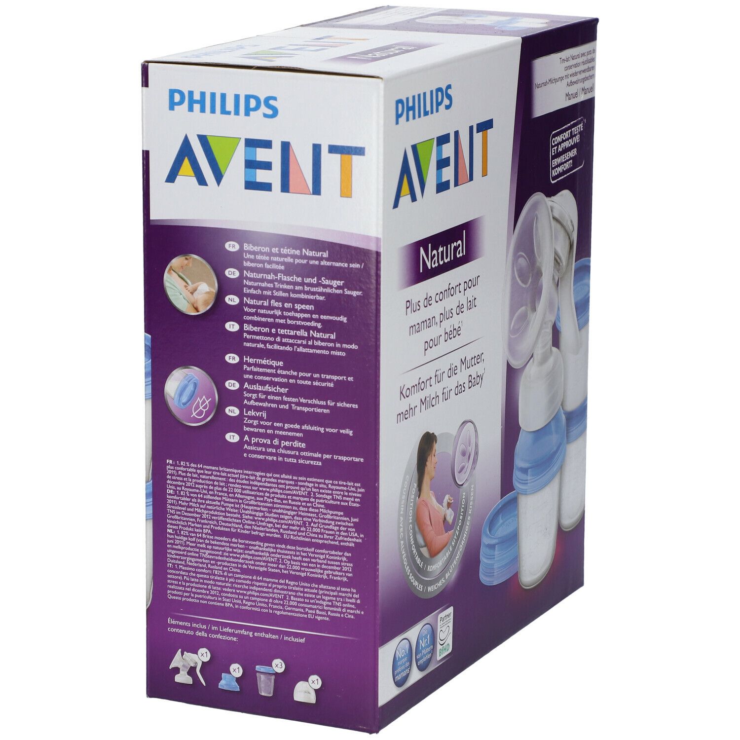 Philips AVENT Natural Tire-Lait manuel SCF330/13