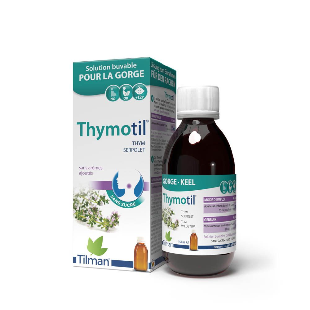 Thymotil Sirop pour la gorge sans sucre