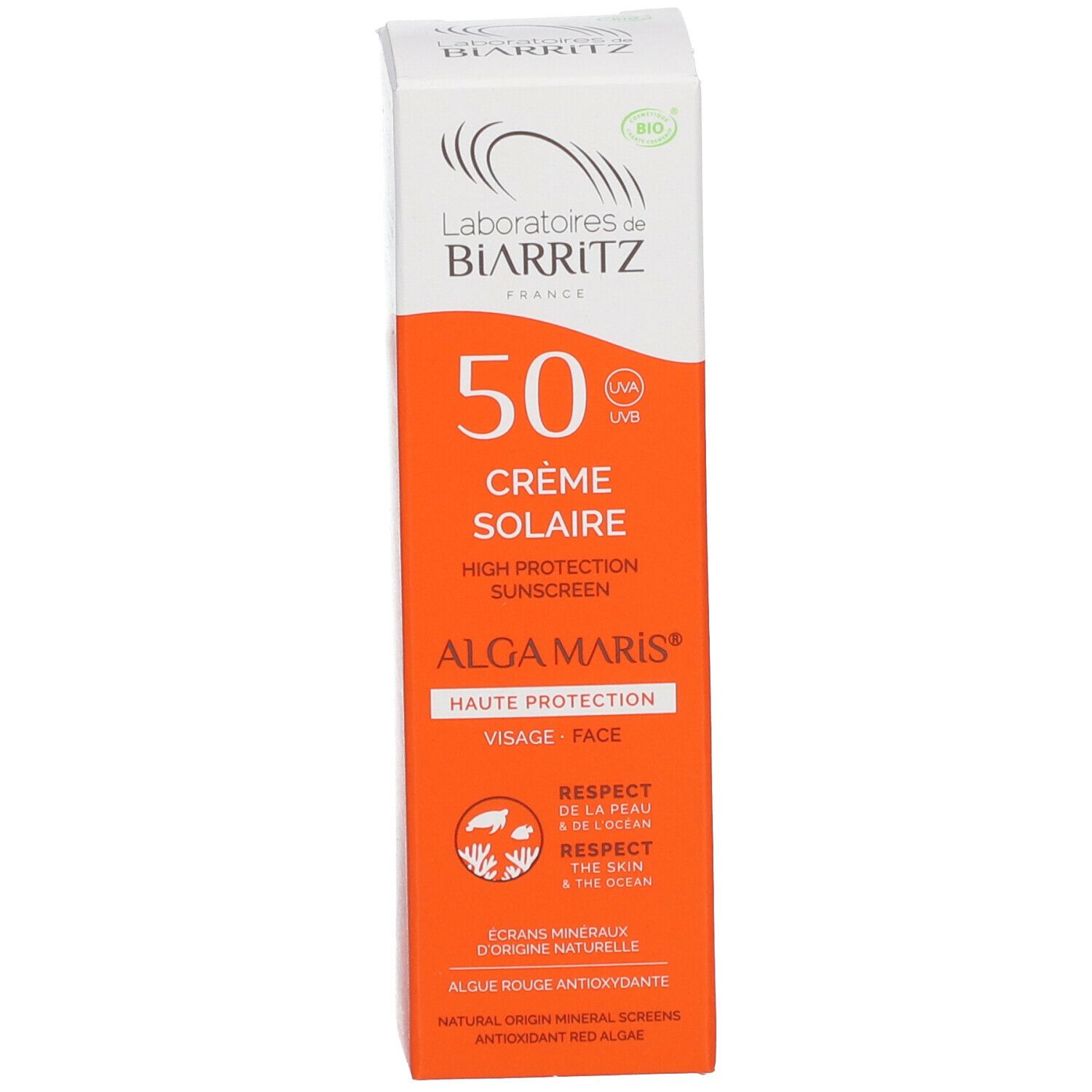 Laboratoires de BIARRITZ Alga Maris® Crème Solaire Visage SPF50