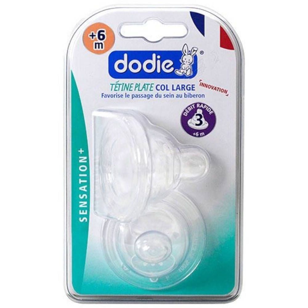 dodie® Tétine de biberon anti-colique Sensation+ Fast flow 3