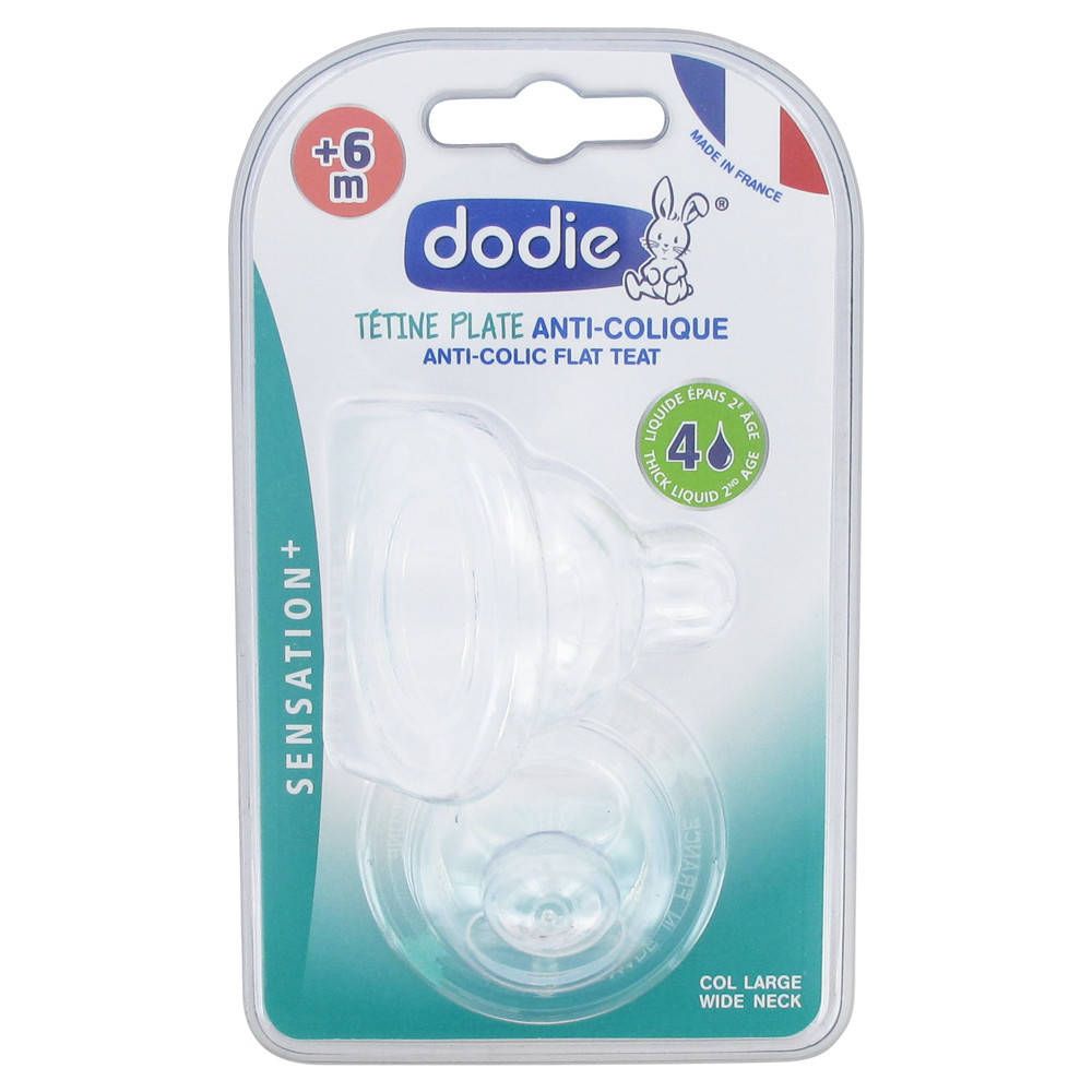 dodie® Sensation+ tétine en silicone 2ème âge débit 4