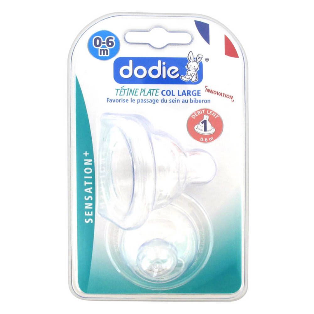 dodie® Tétine de biberon anti-colique Sensation+ débit lent 1