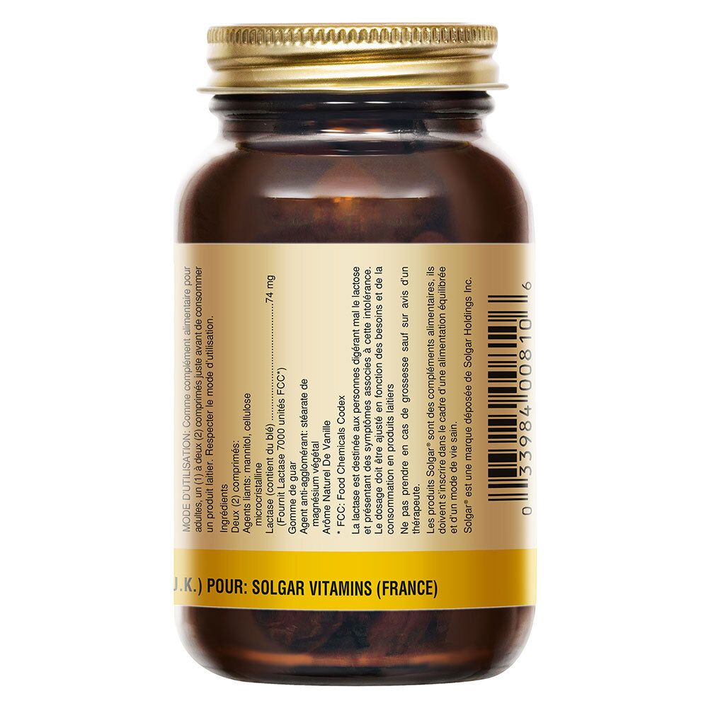 Rückseite der braunen Glasflasche mit Etikett. Enthält Informationen zu Inhaltsstoffen und Hersteller.