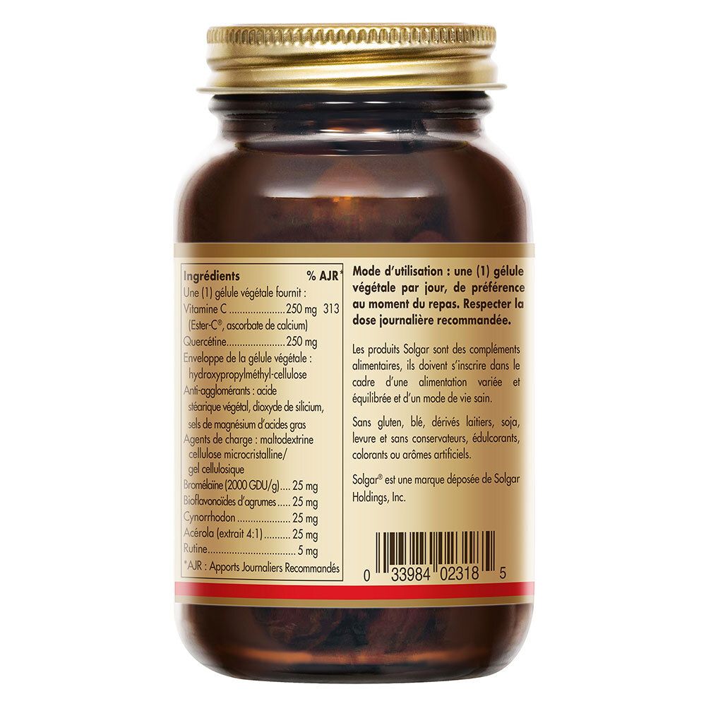 Rückseite der Flasche. Text: Inhaltsstoffe, Nährwertangaben, Gebrauchsanweisung, Herstellerinformationen.