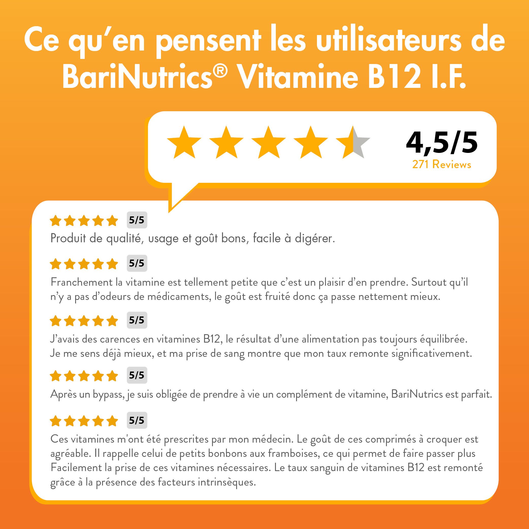 BariNutrics Vitamine B12 I.F. Framboise