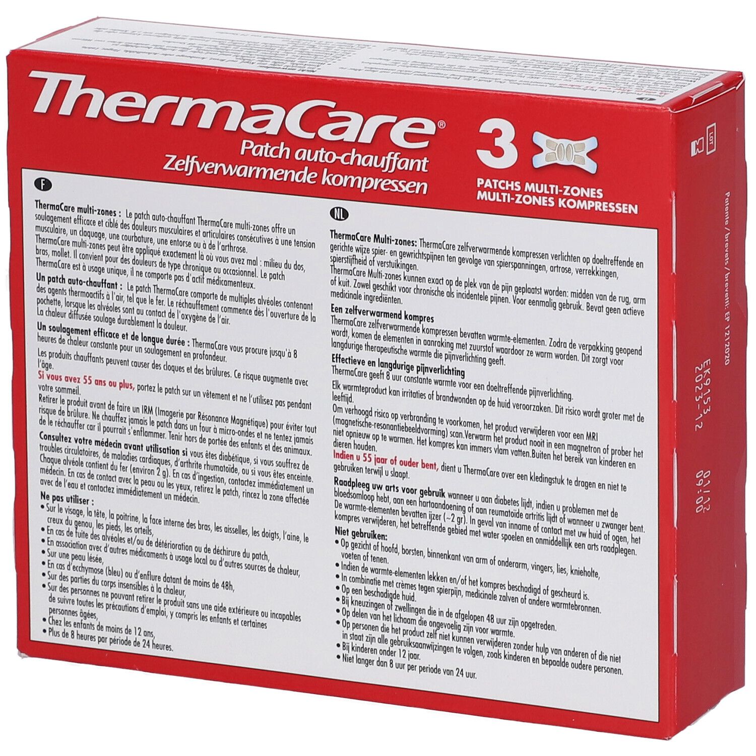 ThermaCare® Multi-Zones Wärmeauflagen bei punktuellen Schmerzen