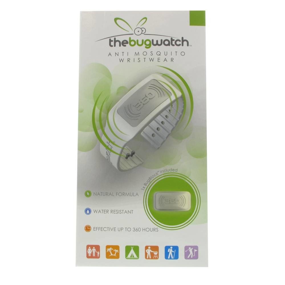 Bug Watch Bracelet Anti-Moustique Ice White