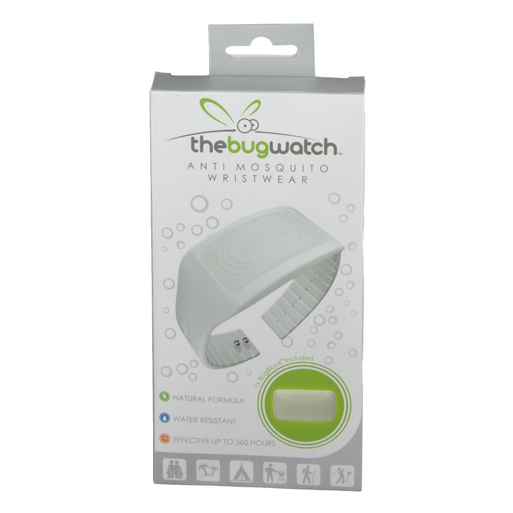 Bug Watch Bracelet Anti-Moustique Ice White
