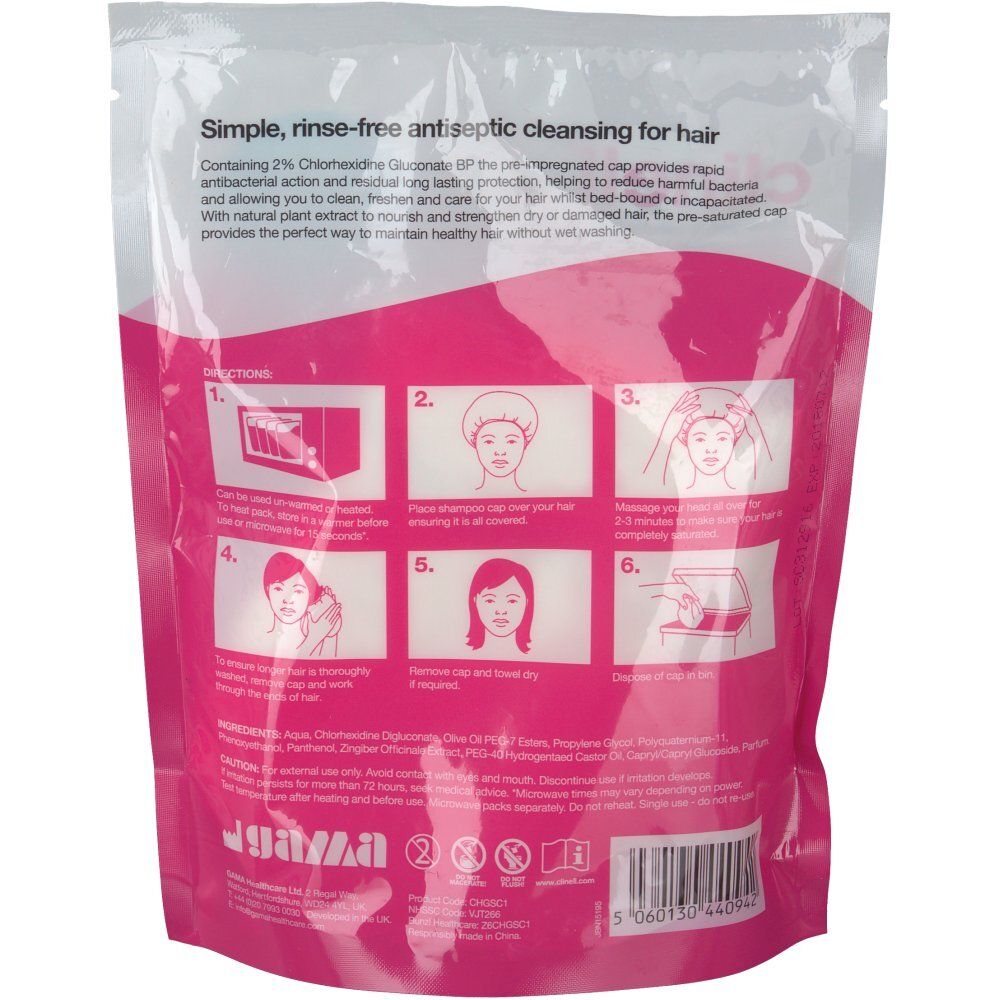 Chlorhexidin-Shampoo-Kappe