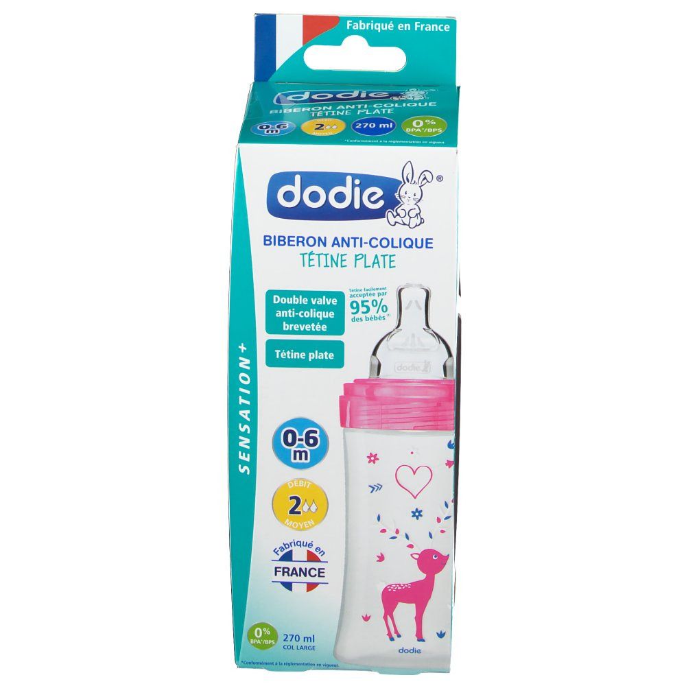 Dodie Zuigfles Sensation+ Fushia Love Meisje