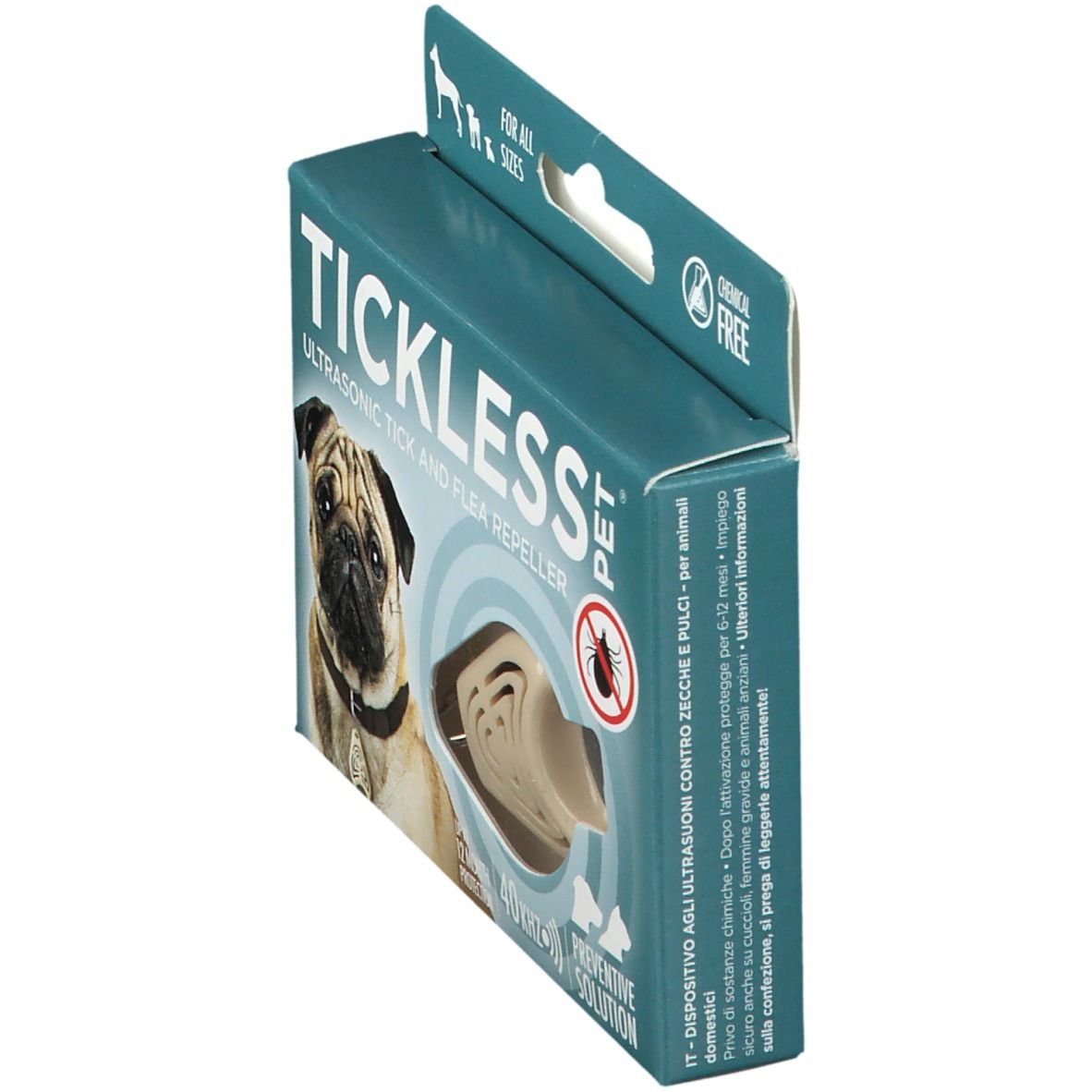 Tickless Expulseur Ultrasonique Tique/Puce Beige