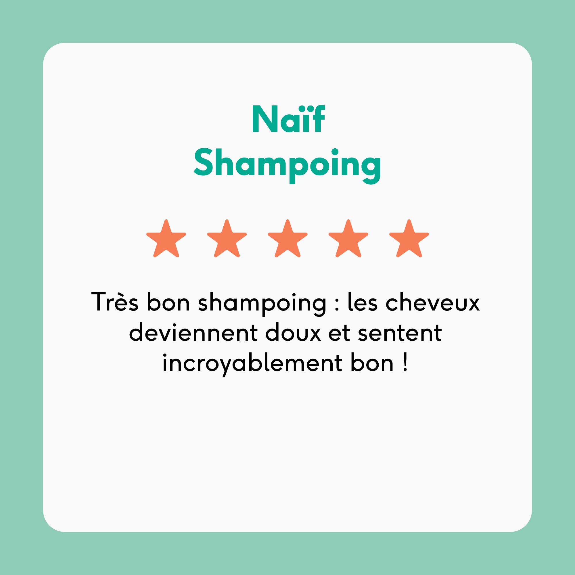 Mains lavant les cheveux d'un enfant. Texte: Propre, sans picotements.