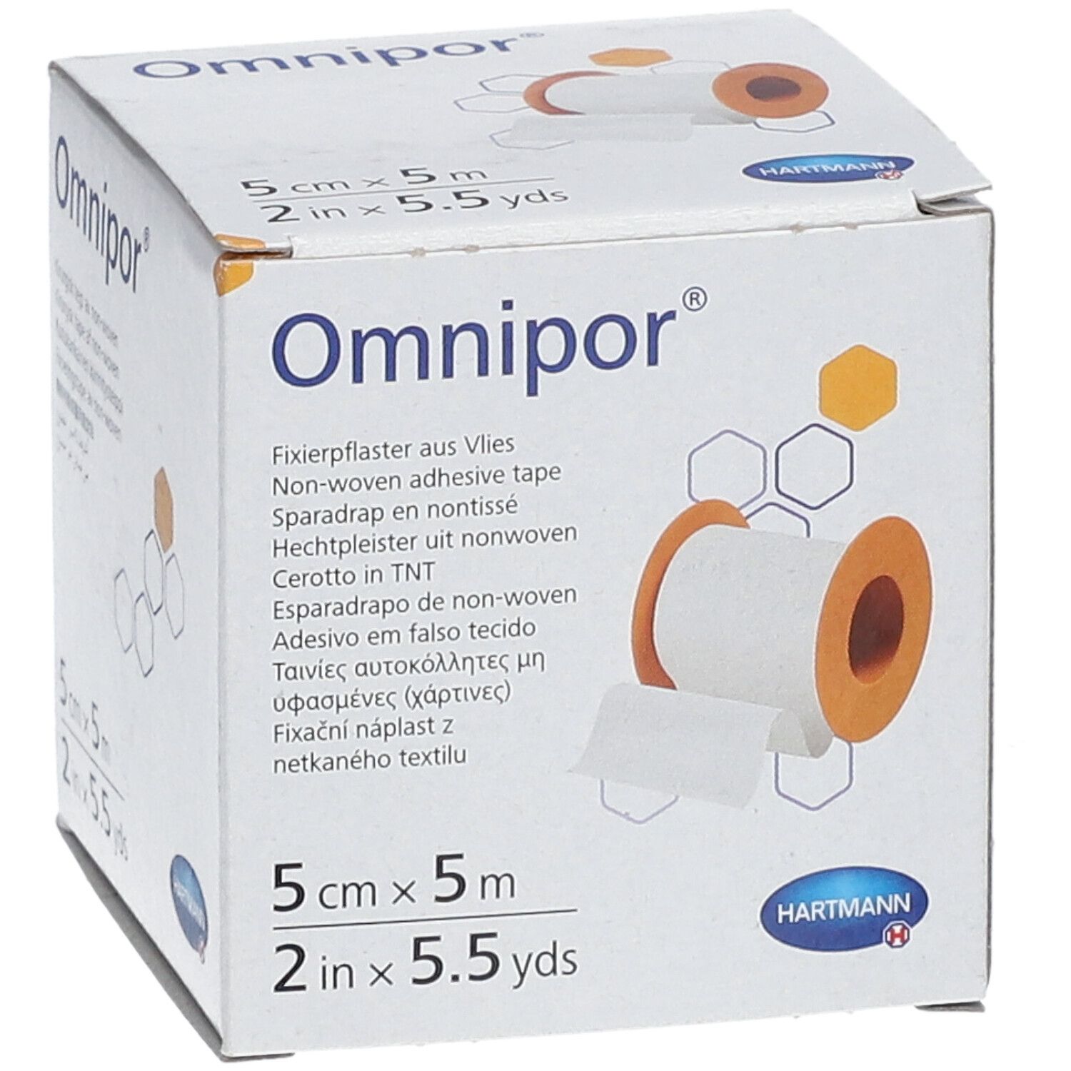 Omnipor® Fixierpflaster aus Vlies 5 cm x 5 m