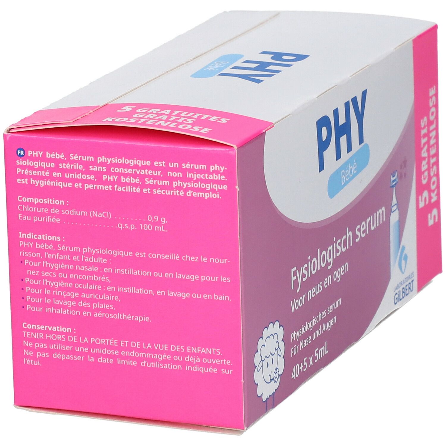 PHY BéBé SéRUM PHYSIOLOGIQUE 20*5ML