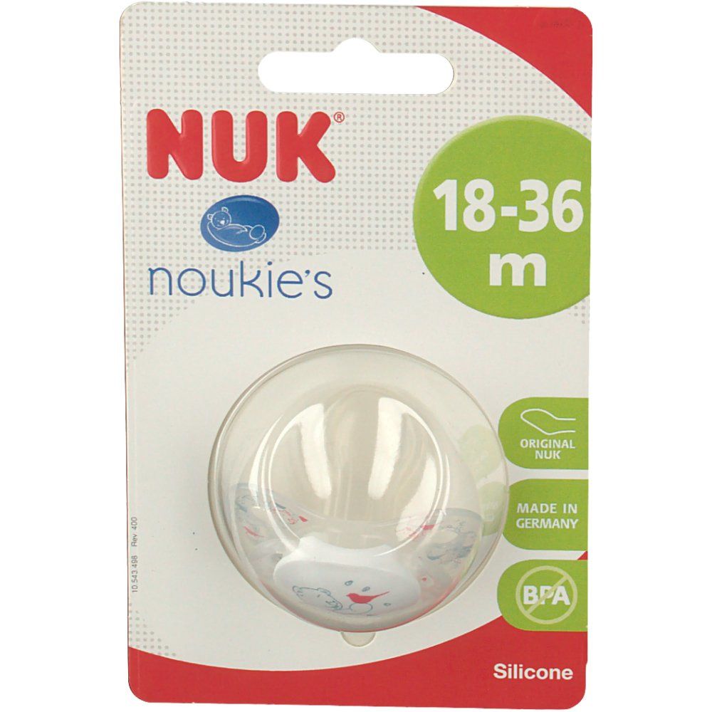 NUK® Silikon Schnuller weiss 18-36 Monate