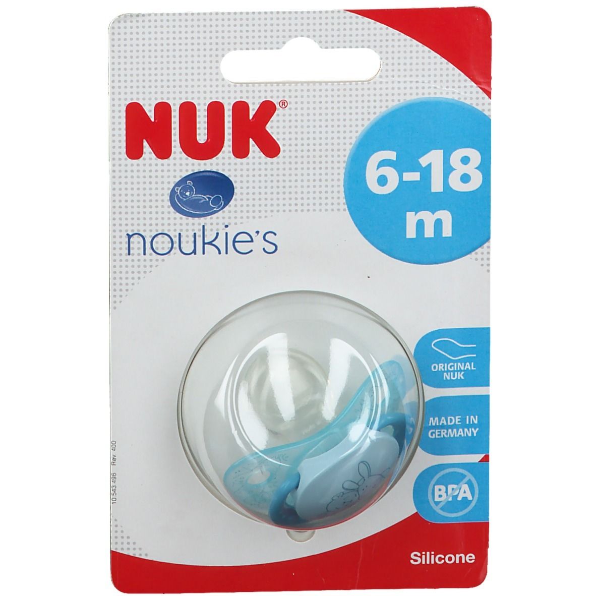 NUK® Silikon Schnuller hellblau 6-18 Monate