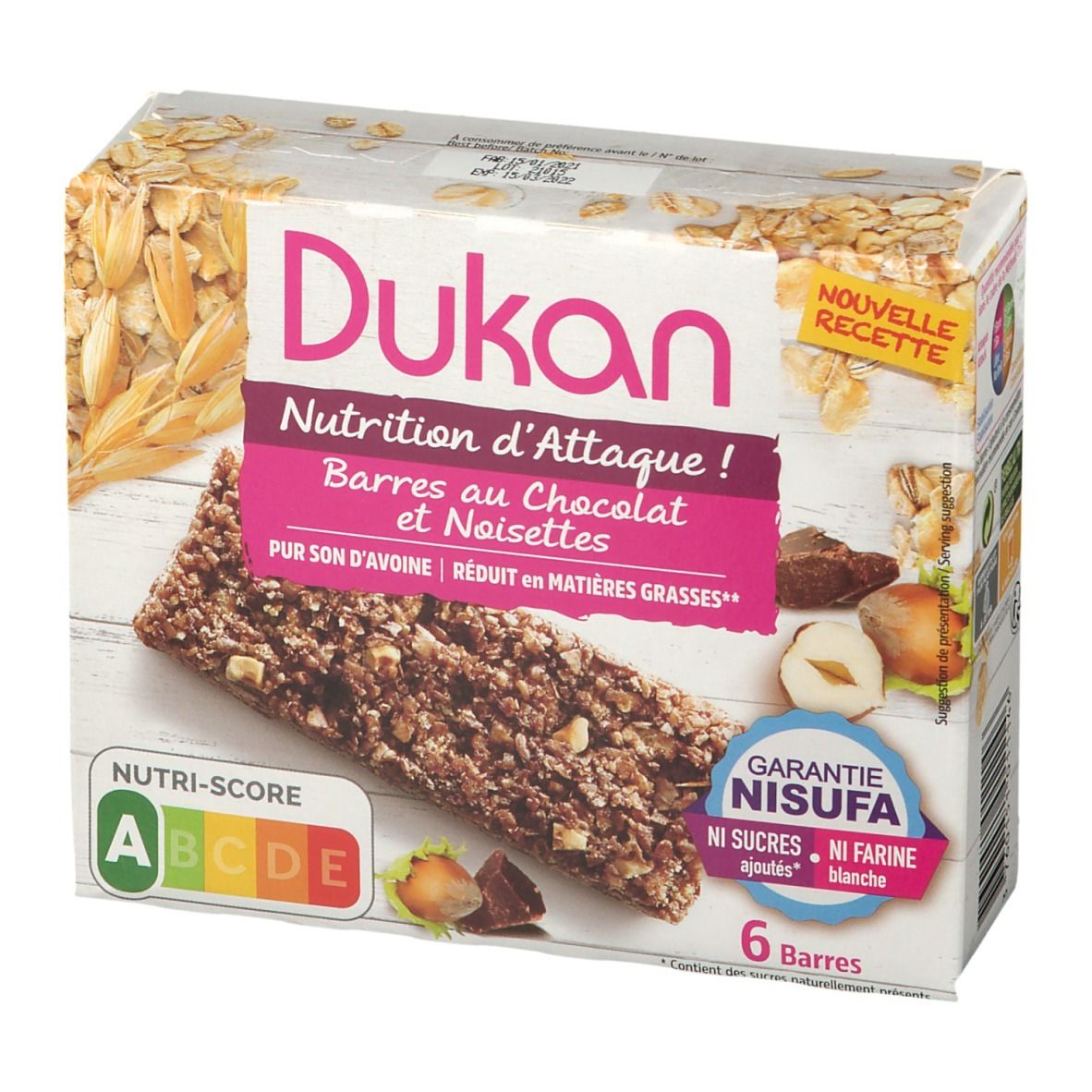 Dukan® Barres au Chocolat et Noisettes