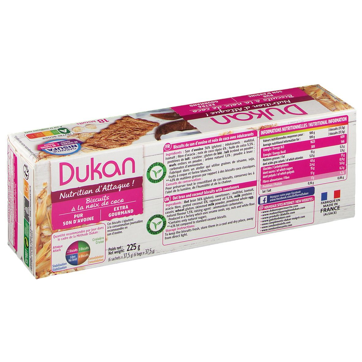 Dukan® Kekse mit Kokosnuss