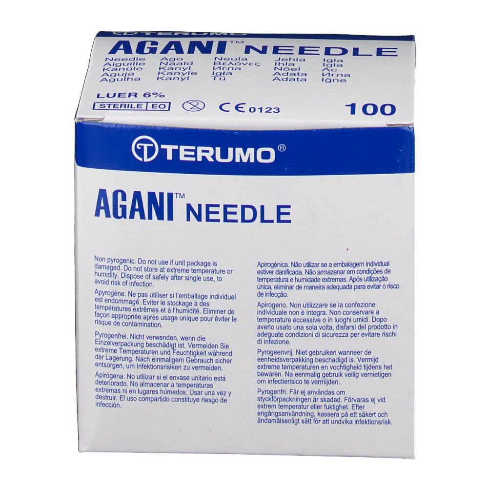 Terumo Agani™ Aiguilles 21G x 2 (0,8 x 50 mm) Vert