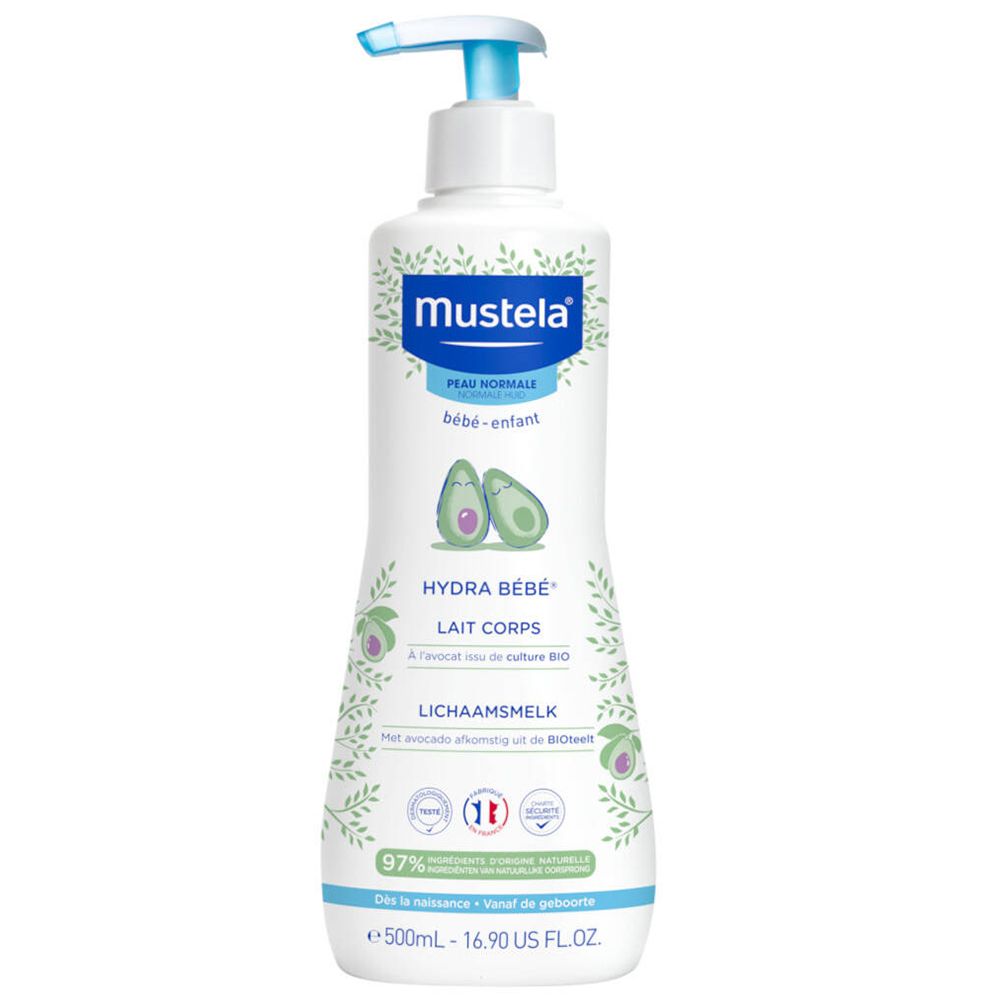 mustela® Bébé Enfant Hydra Bébé® Lait Corps à l'Avocat BIO Peau Normale