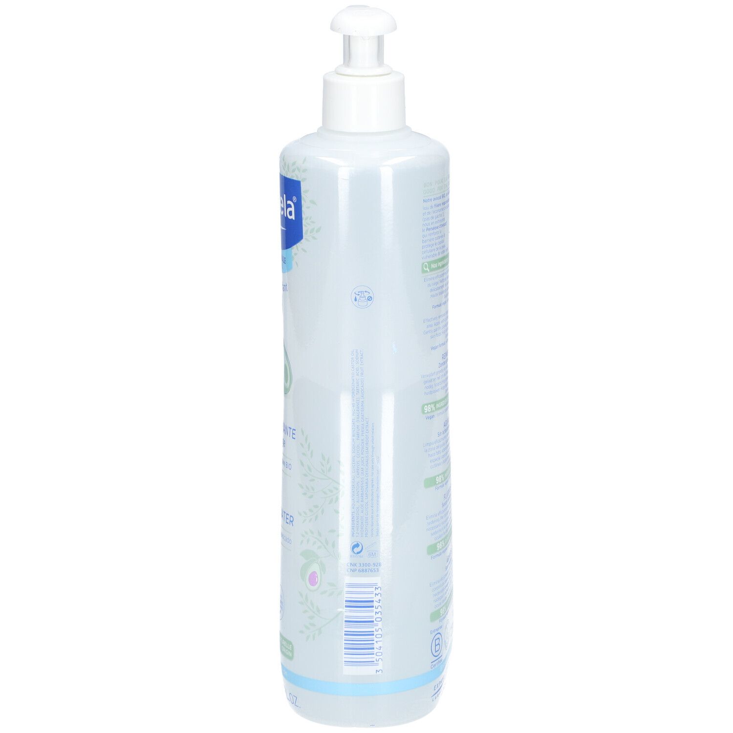 mustela® bébé Reinigungswasser ohne Abwaschen für normale Haut