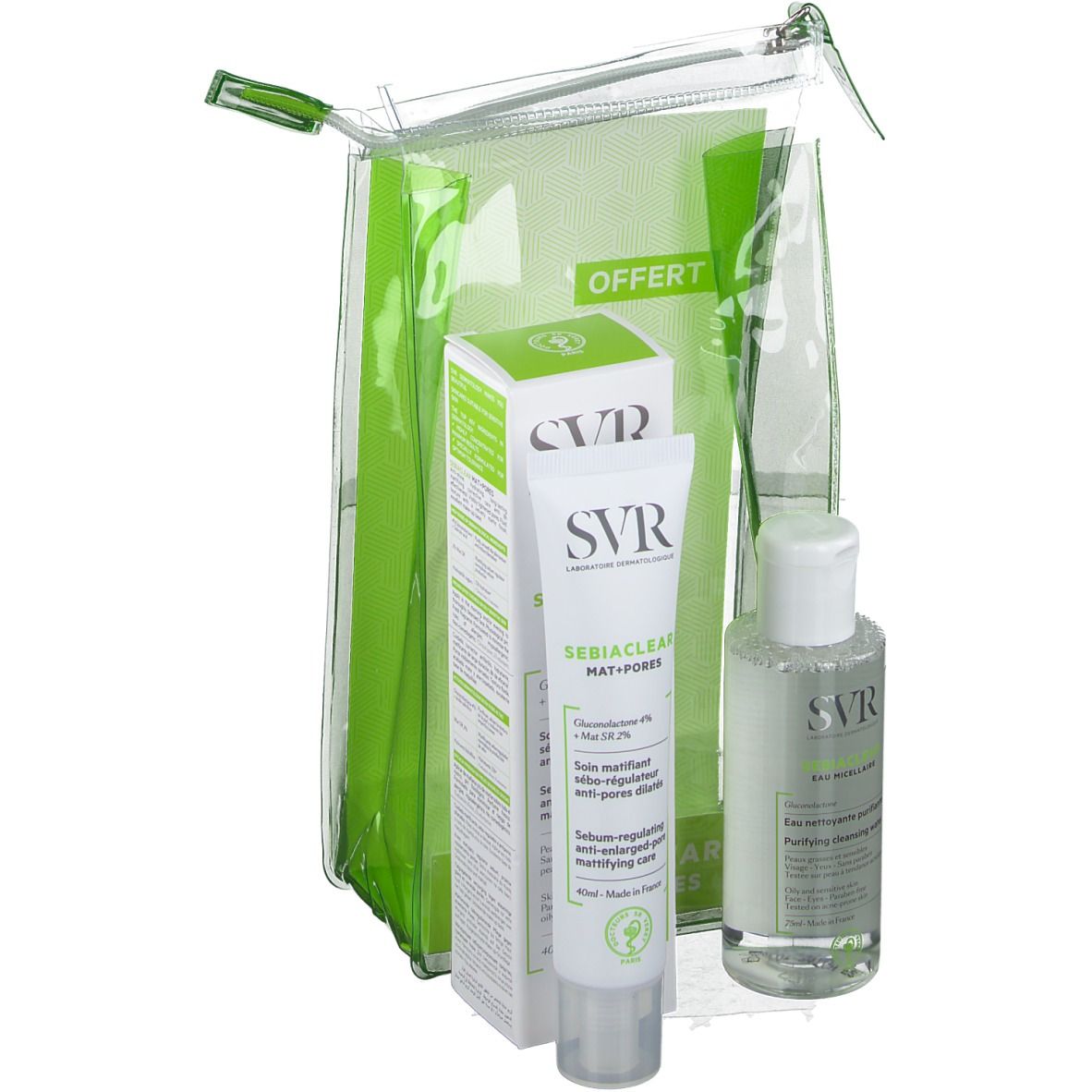 SVR Coffret Sebiaclear Mat+Pores 40ml + Micellar Wasser 75ml