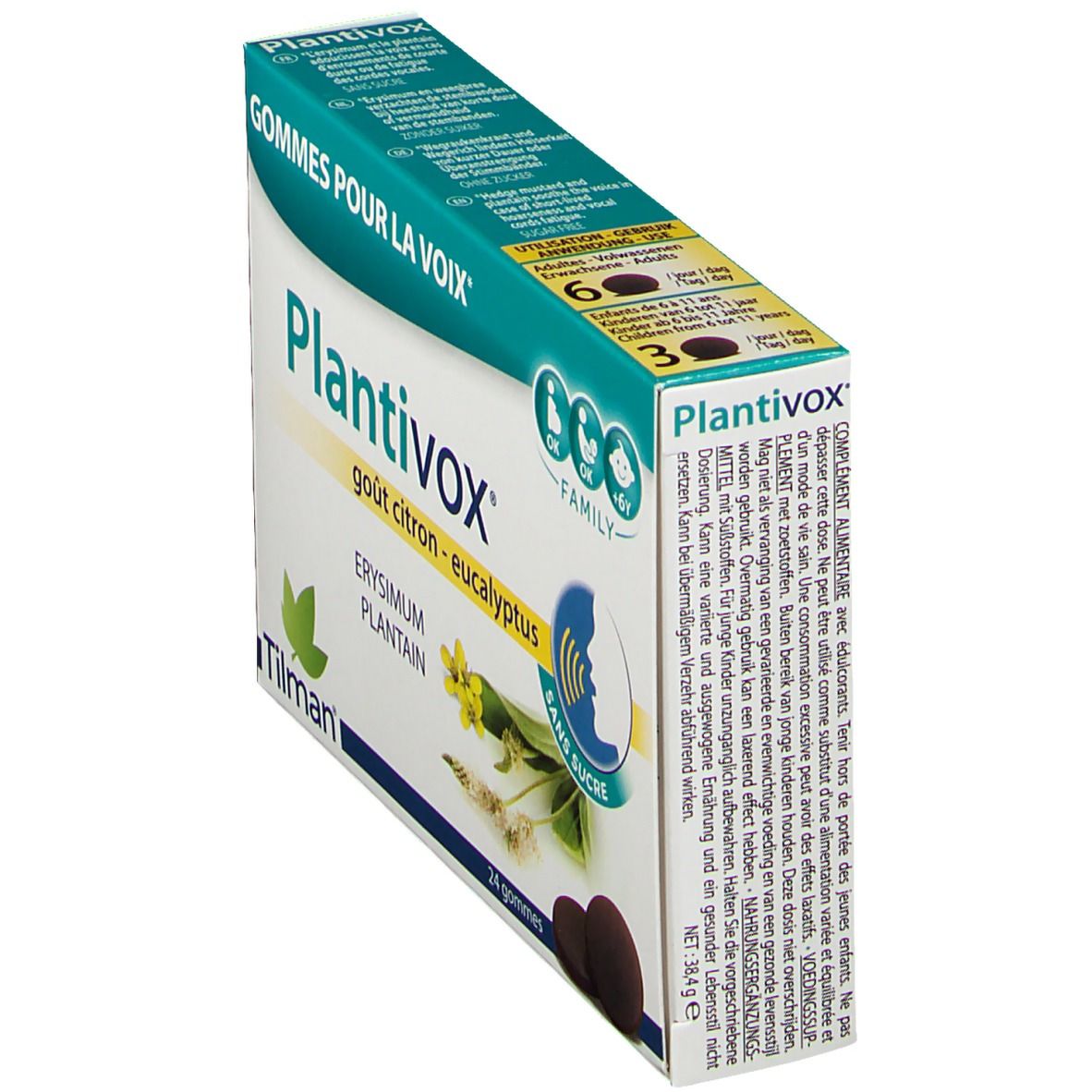 Plantivox® Zitronen-Eykalyptus Geschmack ohne Zucker