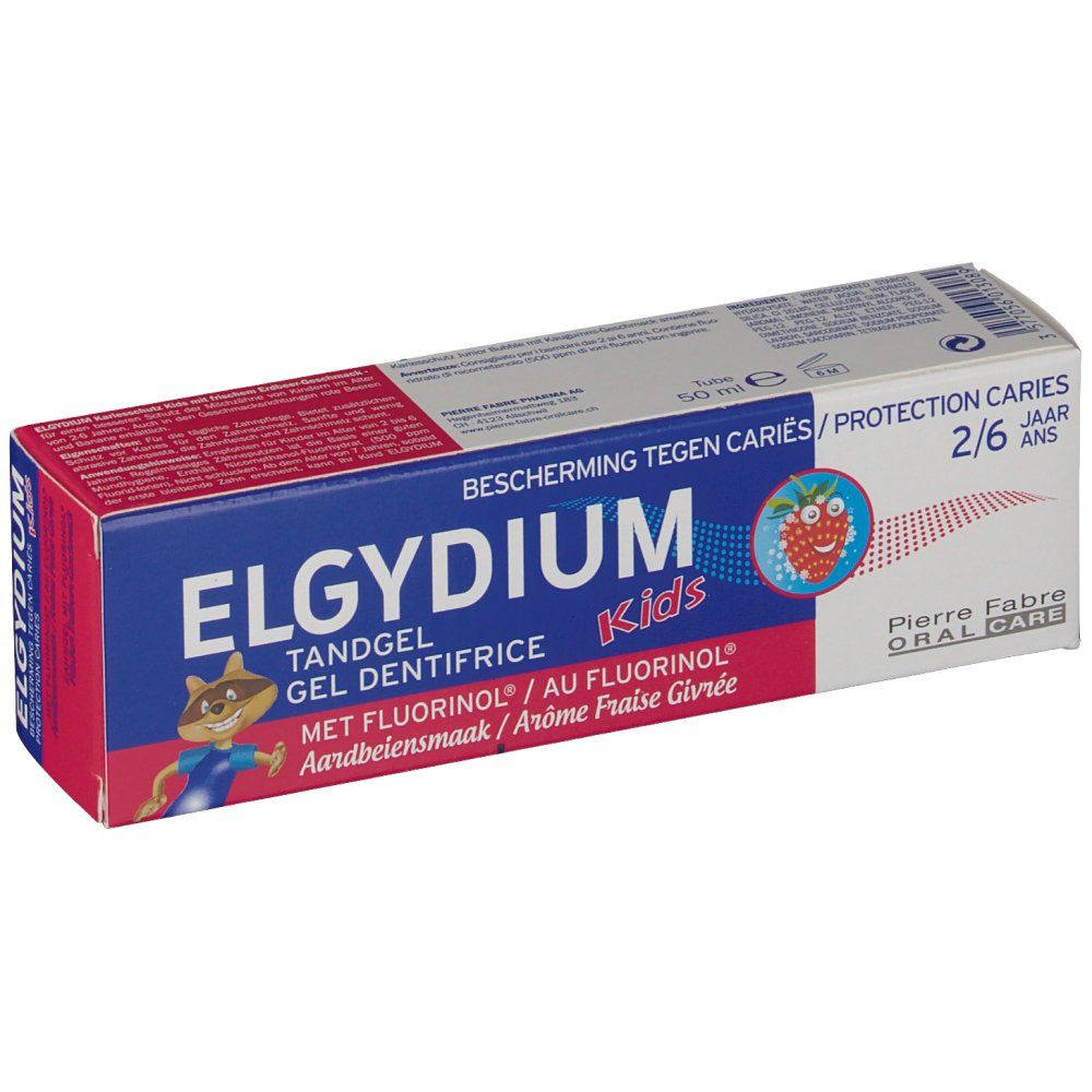 ELGYDIUM Kids Zahnpasta Erdbeere 2-6 Jahre
